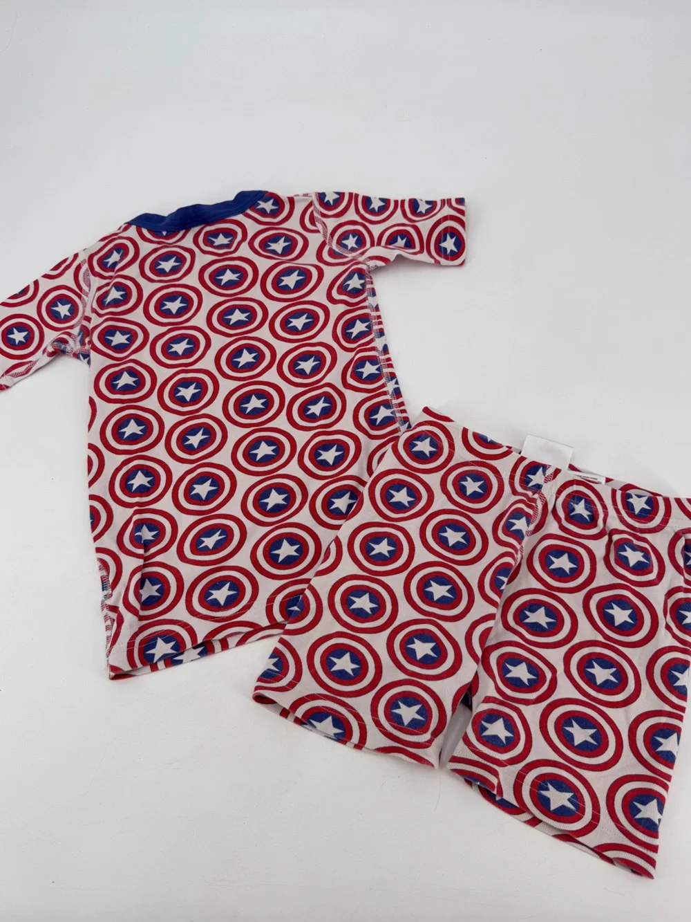 Hanna Andersson Captain America Marvel Short John Pajamas 6 7 120